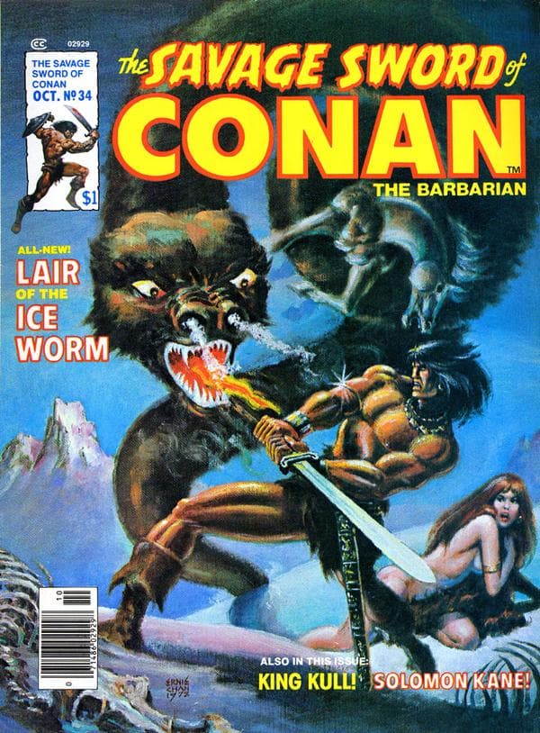 The Savage Sword of Conan #34 cover