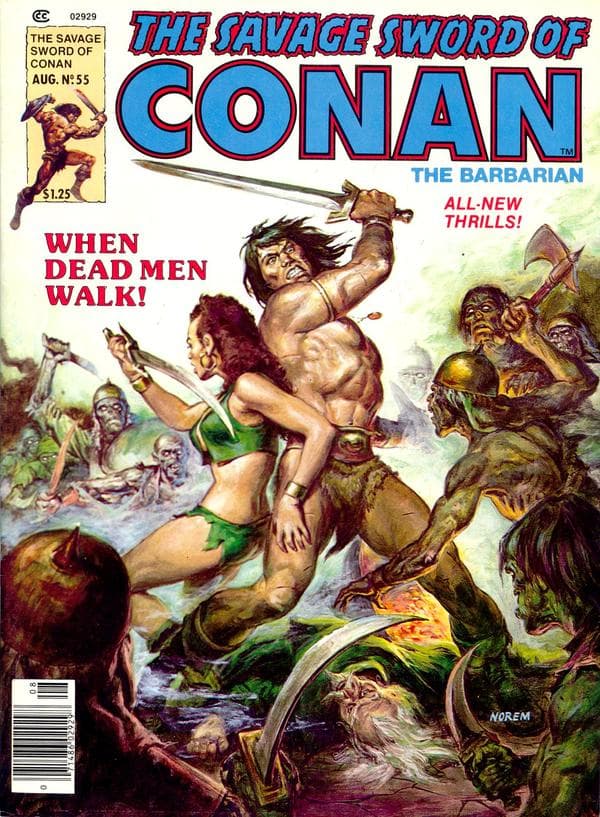The Savage Sword of Conan #55 cover