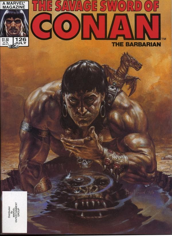The Savage Sword of Conan #126 cover