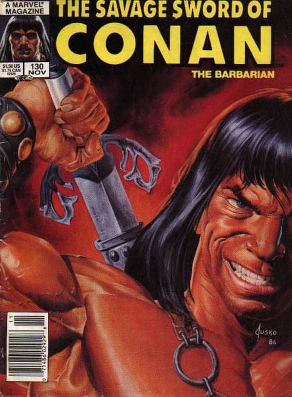 The Savage Sword of Conan #130 cover