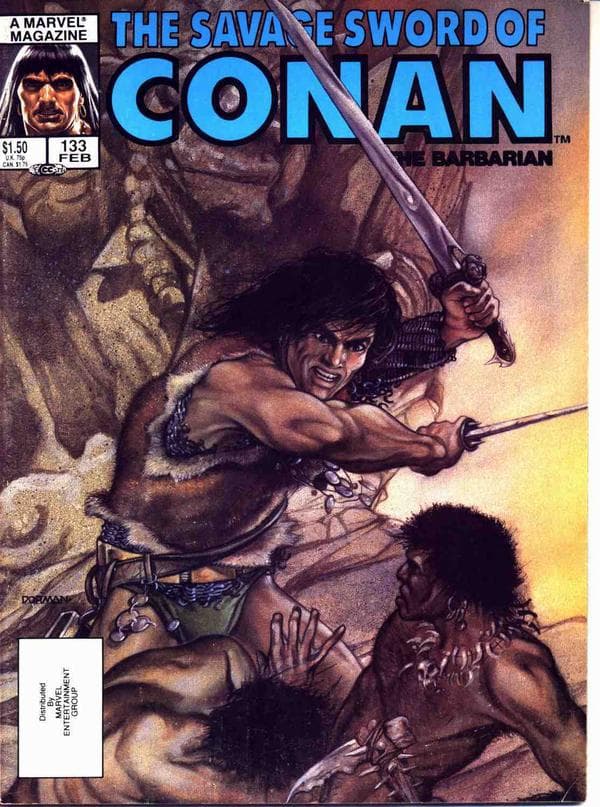 The Savage Sword of Conan #133 cover