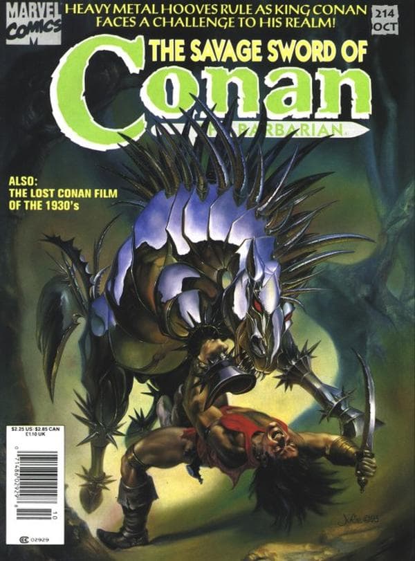 The Savage Sword of Conan #214 cover