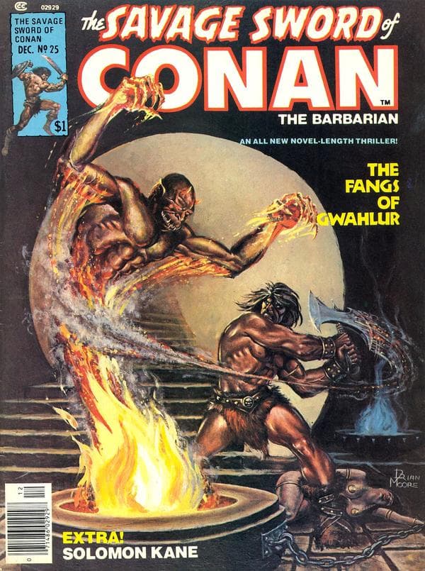 The Savage Sword of Conan #25 cover