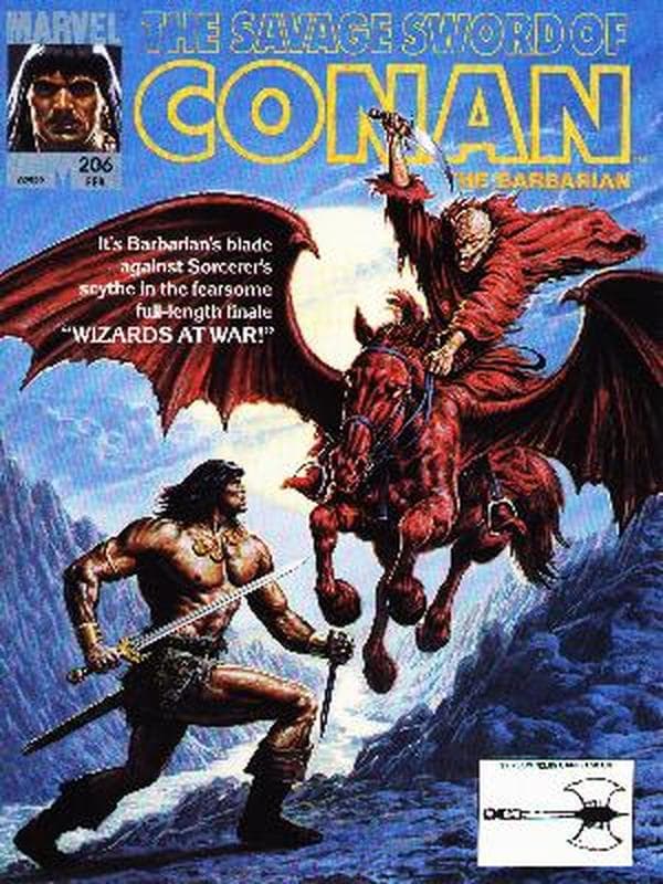 The Savage Sword of Conan #206 cover