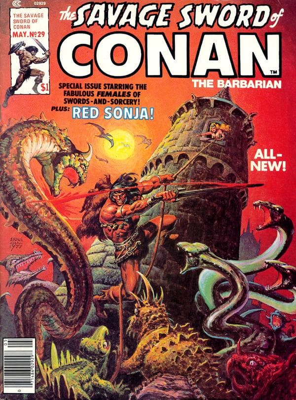 The Savage Sword of Conan #29 cover