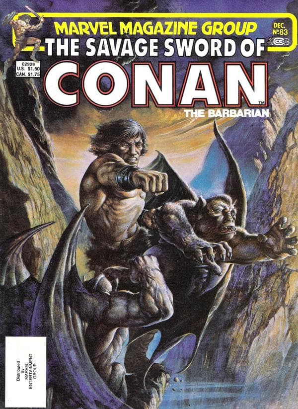 The Savage Sword of Conan #83 cover