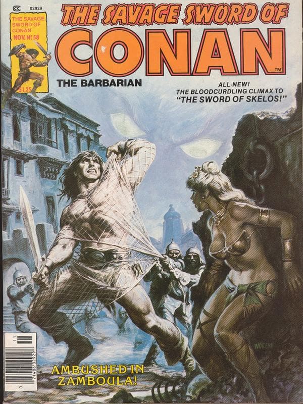 The Savage Sword of Conan #58 cover