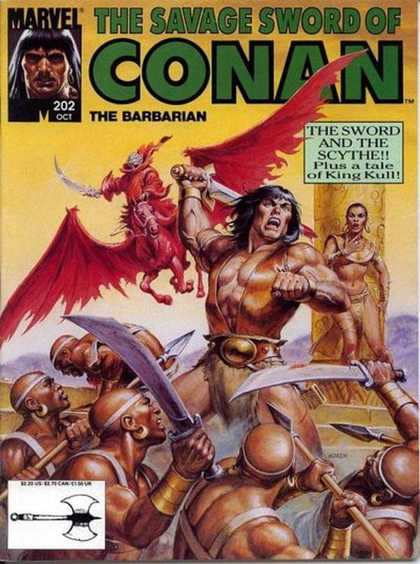 The Savage Sword of Conan #202 cover