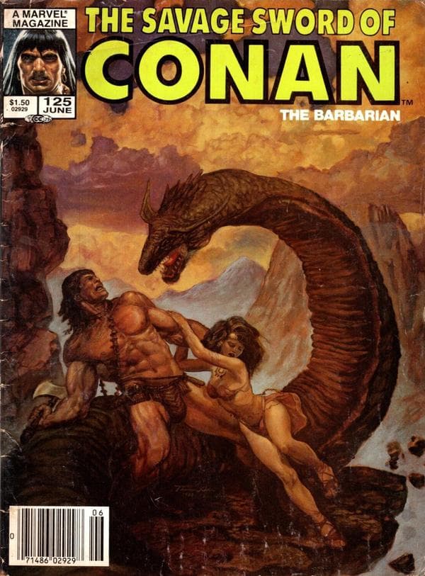 The Savage Sword of Conan #125 cover