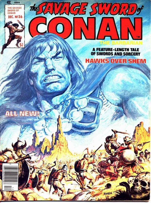The Savage Sword of Conan #36 cover