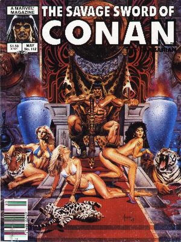 The Savage Sword of Conan #112 cover