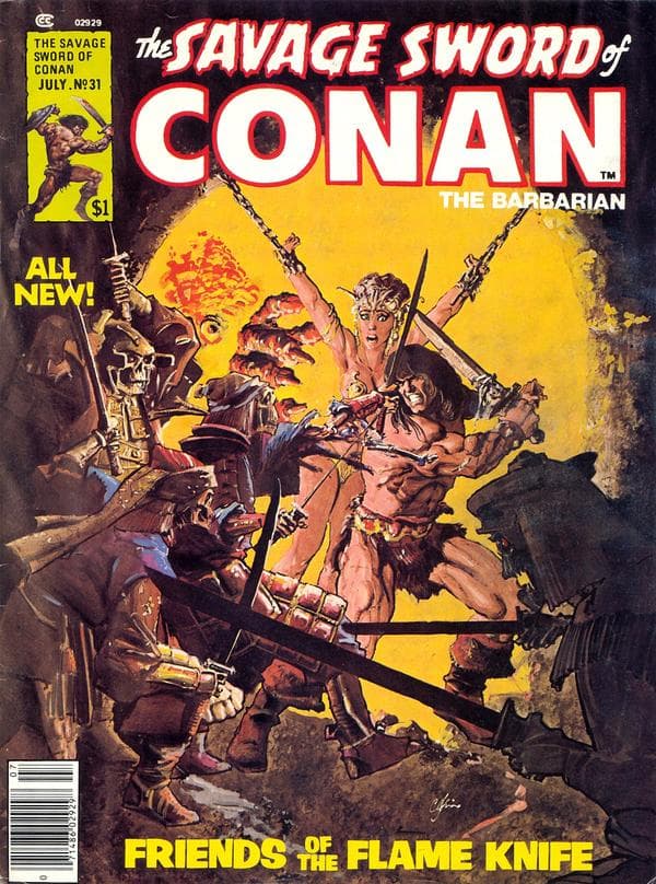The Savage Sword of Conan #31 cover