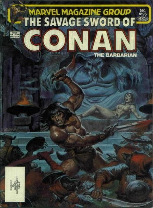 The Savage Sword of Conan #95 cover