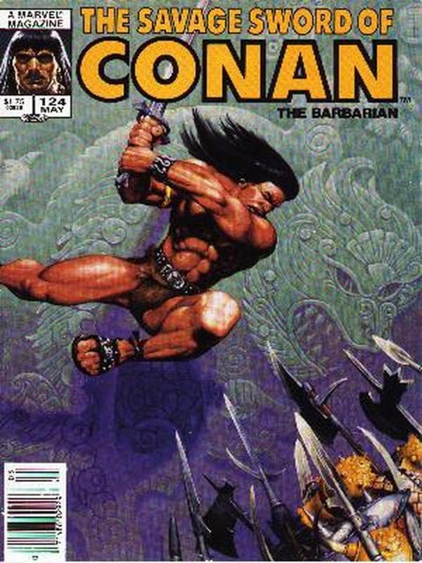 The Savage Sword of Conan #124 cover