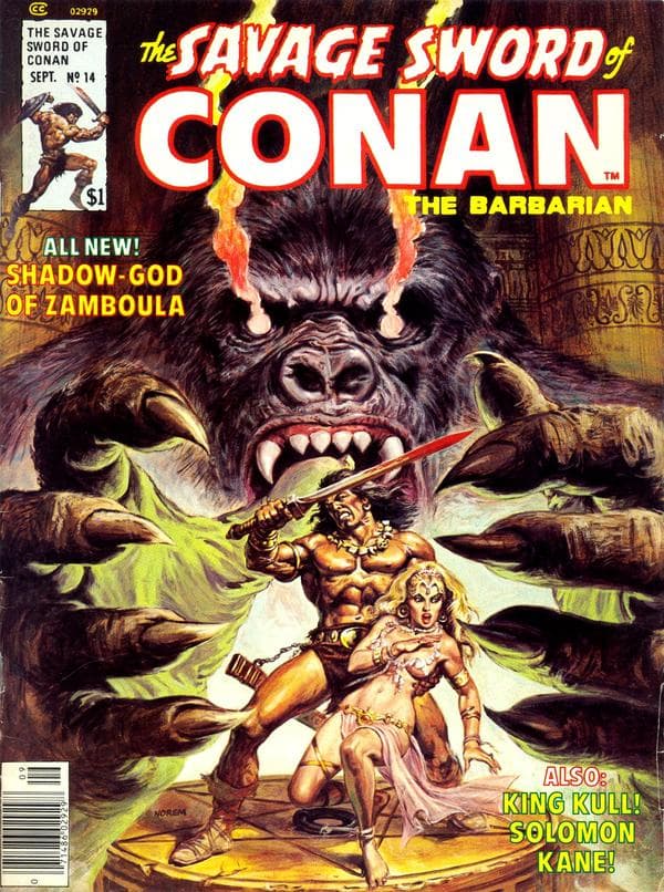 The Savage Sword of Conan #14 cover
