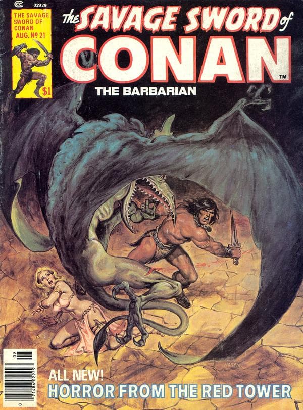 The Savage Sword of Conan #21 cover