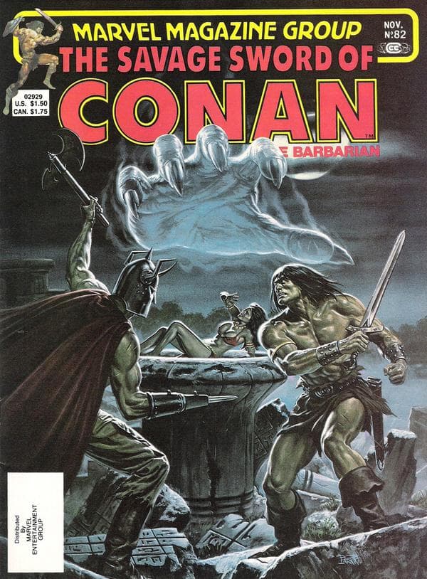 The Savage Sword of Conan #82 cover