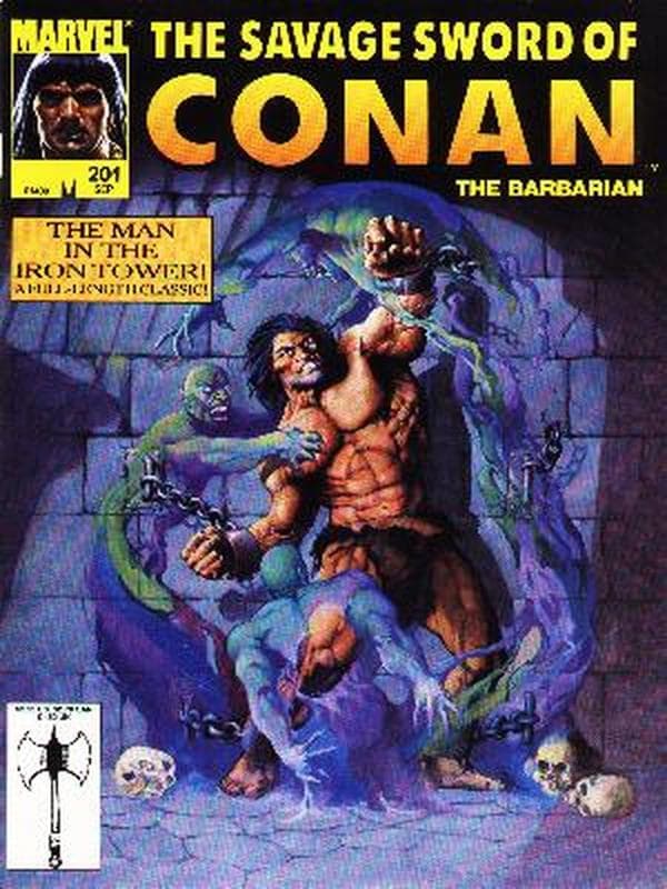 The Savage Sword of Conan #201 cover