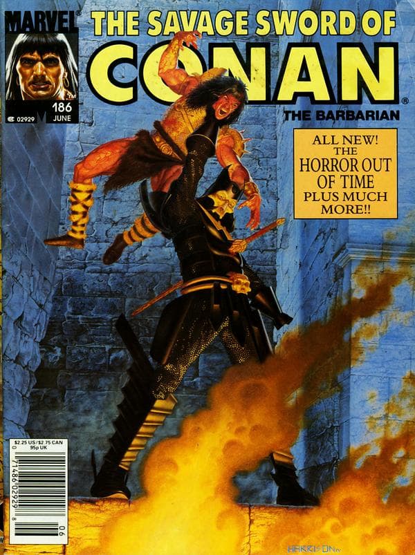 The Savage Sword of Conan #186 cover