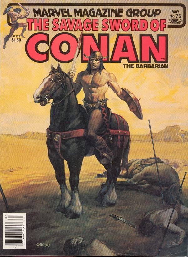 The Savage Sword of Conan #76 cover