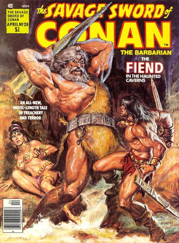 The Savage Sword of Conan #28 cover