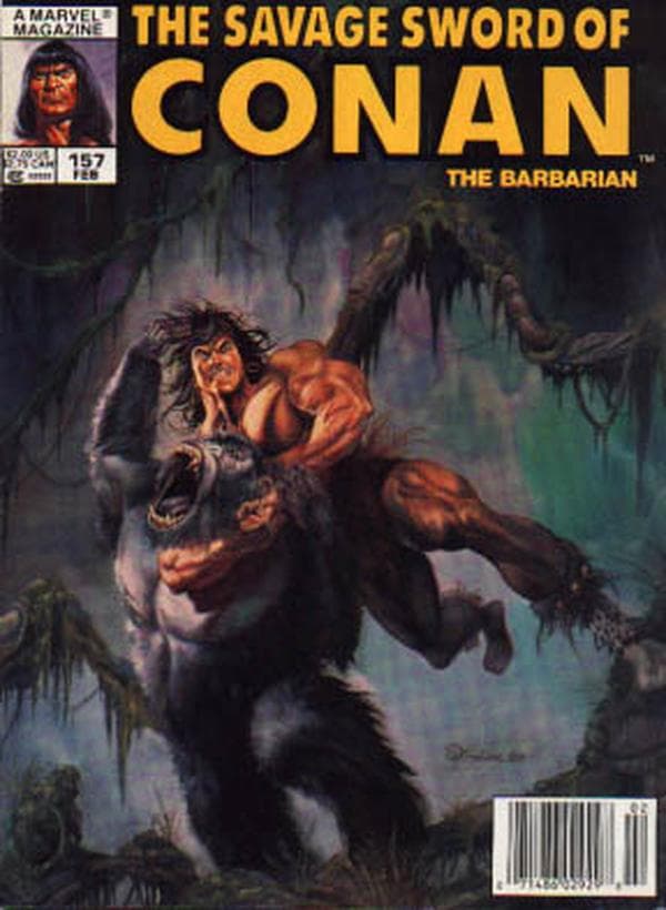 The Savage Sword of Conan #157 cover