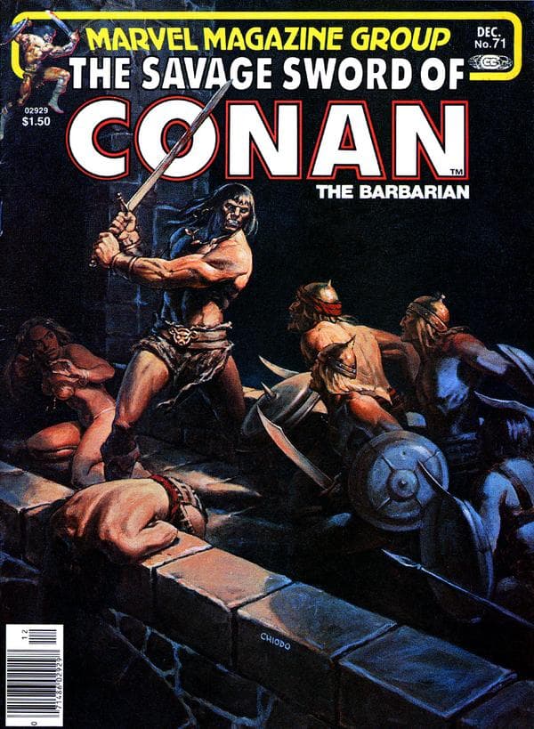 The Savage Sword of Conan #71 cover