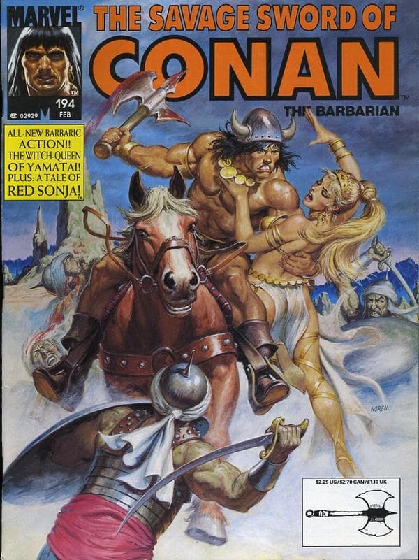 The Savage Sword of Conan #194 cover