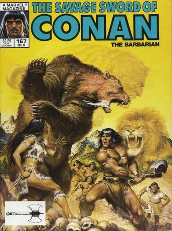 The Savage Sword of Conan #167 cover