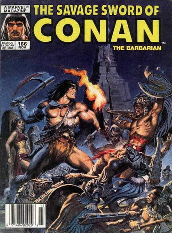 The Savage Sword of Conan #166 cover