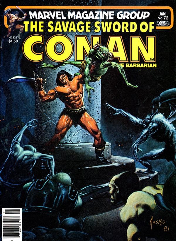 The Savage Sword of Conan #72 cover