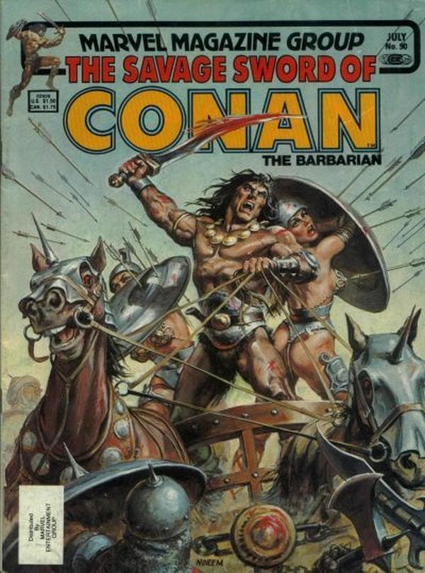 The Savage Sword of Conan #90 cover