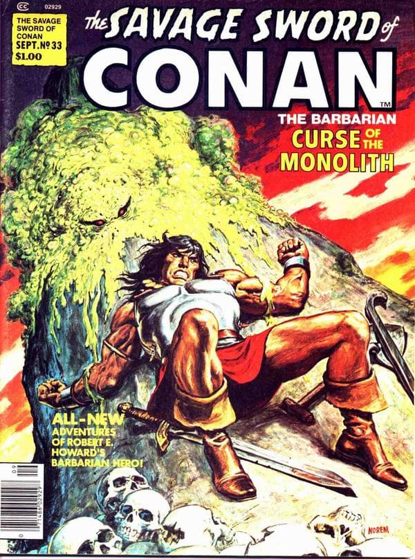 The Savage Sword of Conan #33 cover