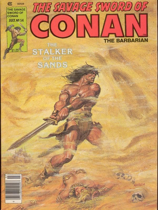 The Savage Sword of Conan #54 cover