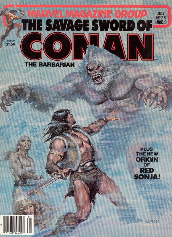 The Savage Sword of Conan #78 cover