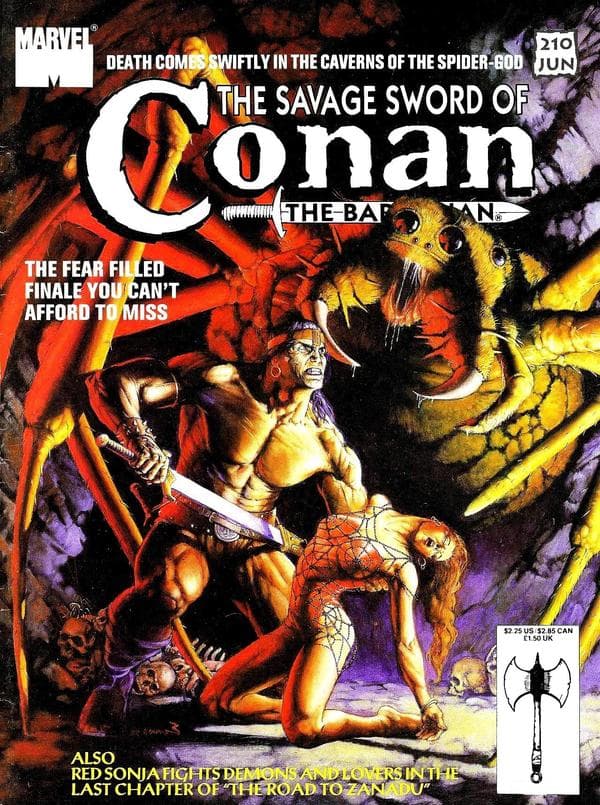 The Savage Sword of Conan #210 cover