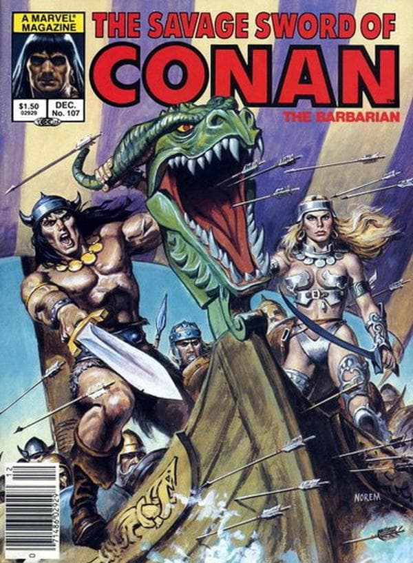 The Savage Sword of Conan #107 cover