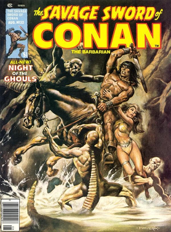 The Savage Sword of Conan #32 cover