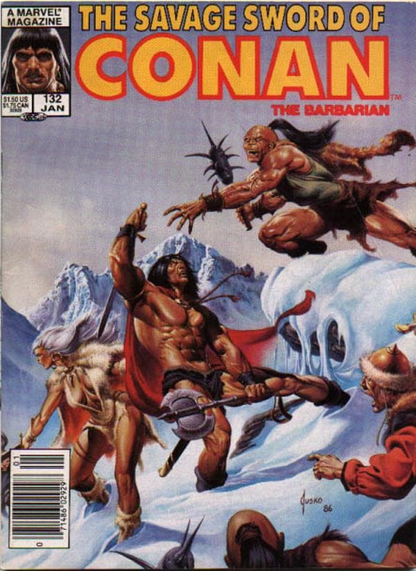 The Savage Sword of Conan #132 cover