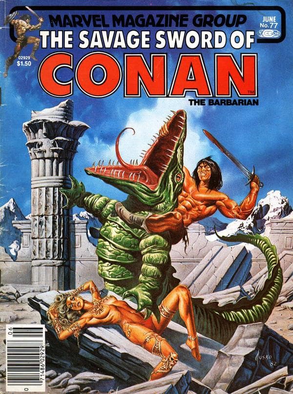 The Savage Sword of Conan #77 cover