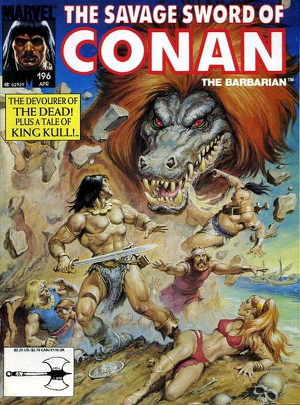 The Savage Sword of Conan #196 cover