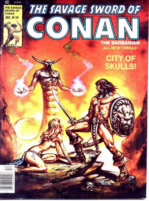 The Savage Sword of Conan #59 cover