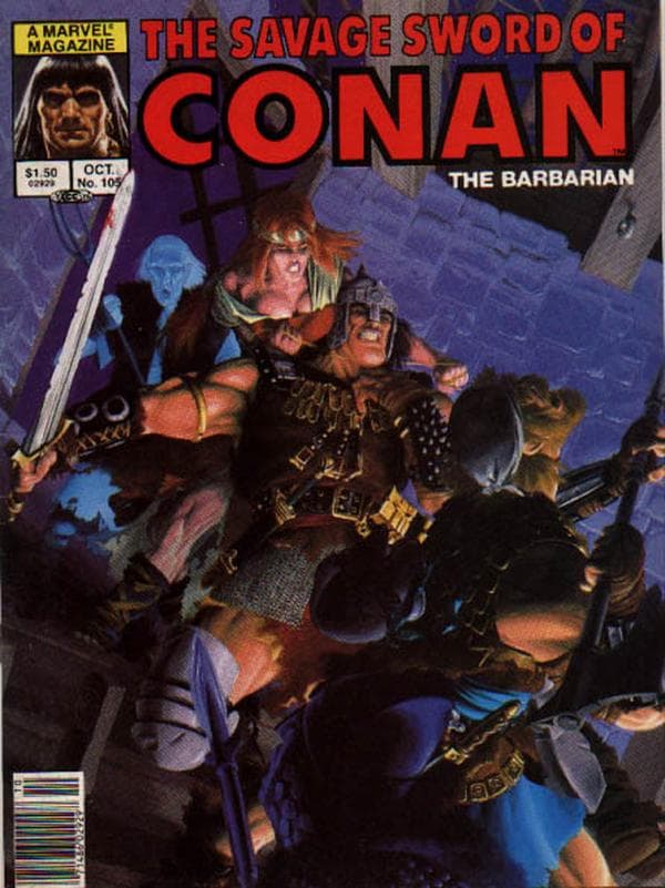 The Savage Sword of Conan #105 cover
