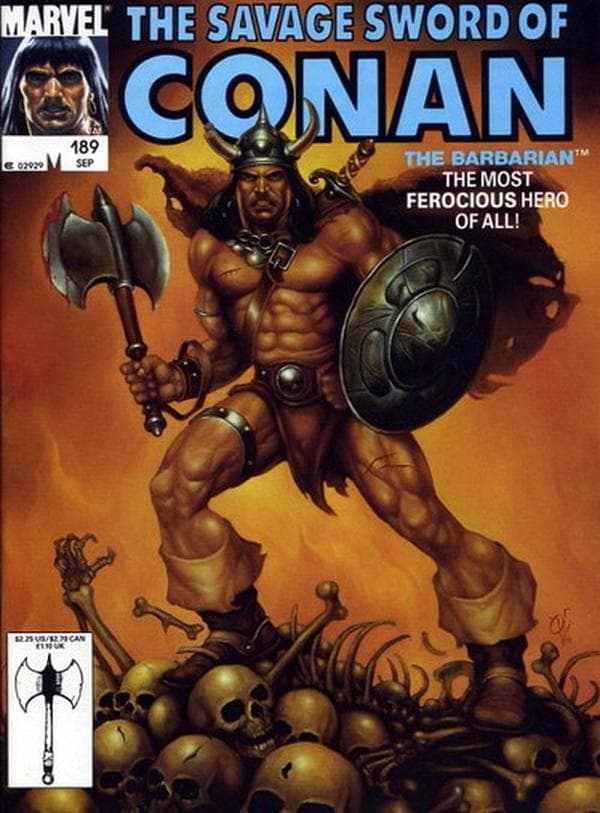 The Savage Sword of Conan #189 cover
