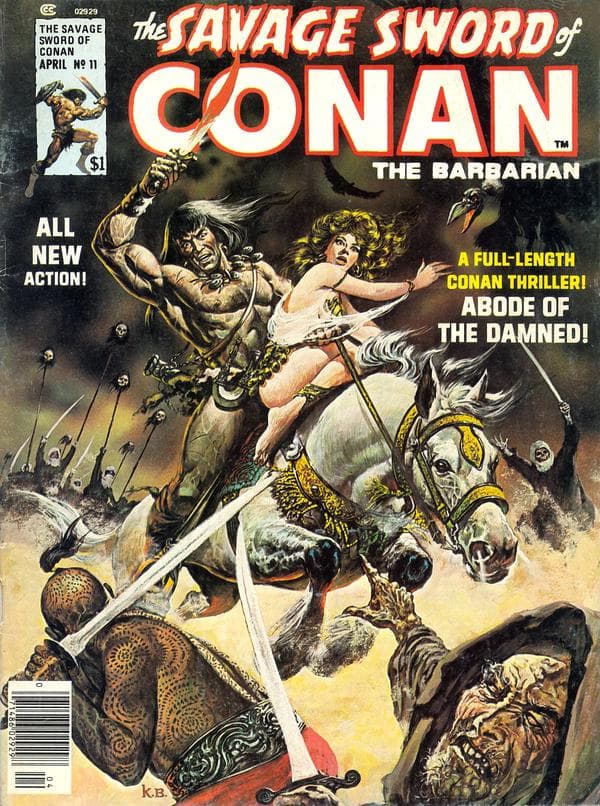 The Savage Sword of Conan #11 cover