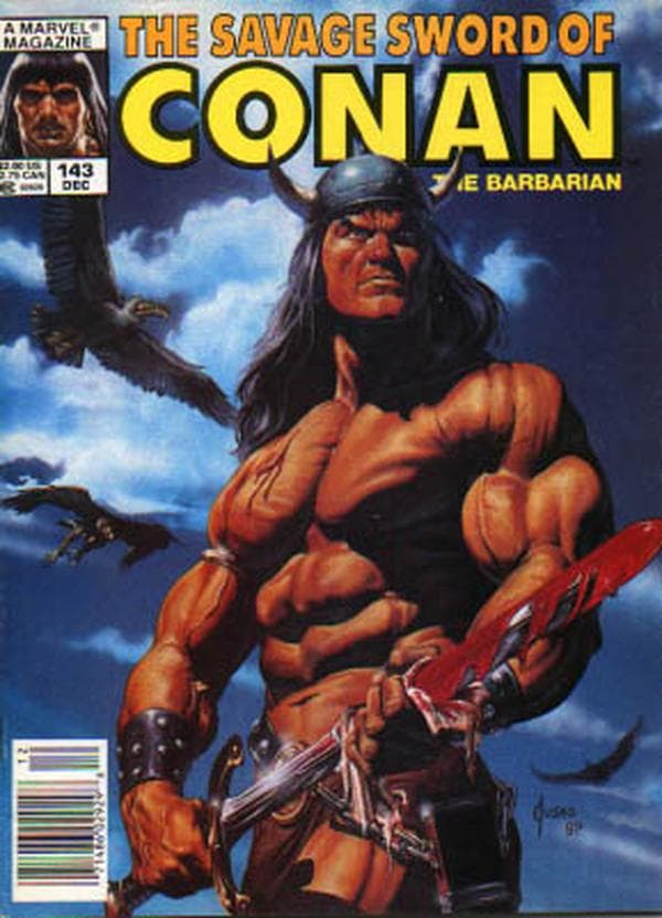 The Savage Sword of Conan #143 cover