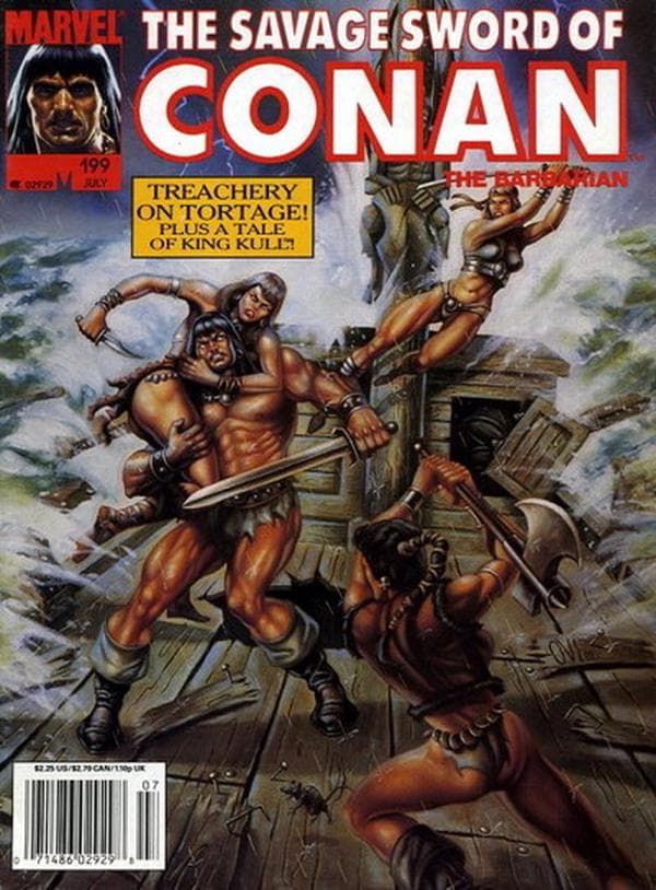 The Savage Sword of Conan #199 cover