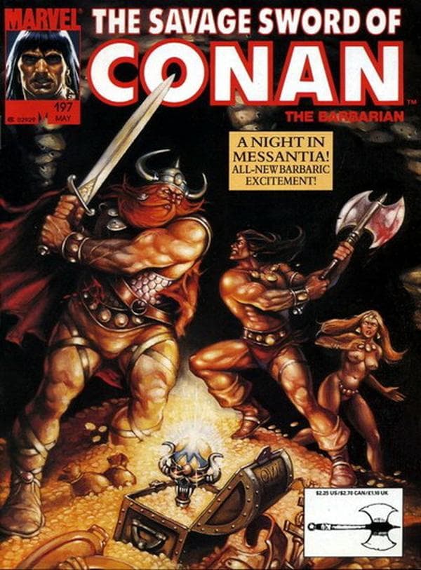The Savage Sword of Conan #197 cover