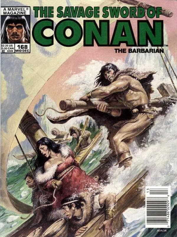 The Savage Sword of Conan #168 cover