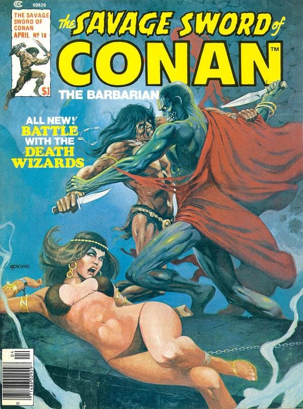 The Savage Sword of Conan #18 cover